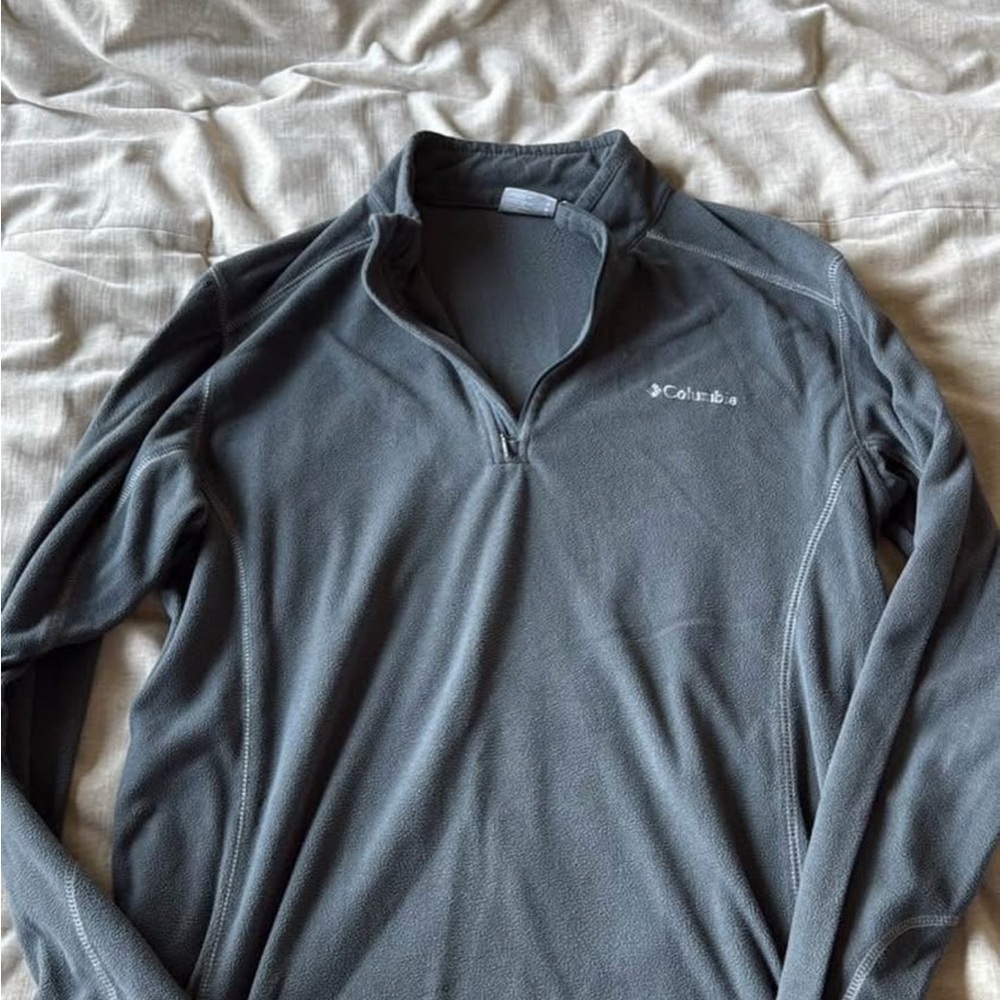 Columbia Men's Zip-Up Gray Sweater